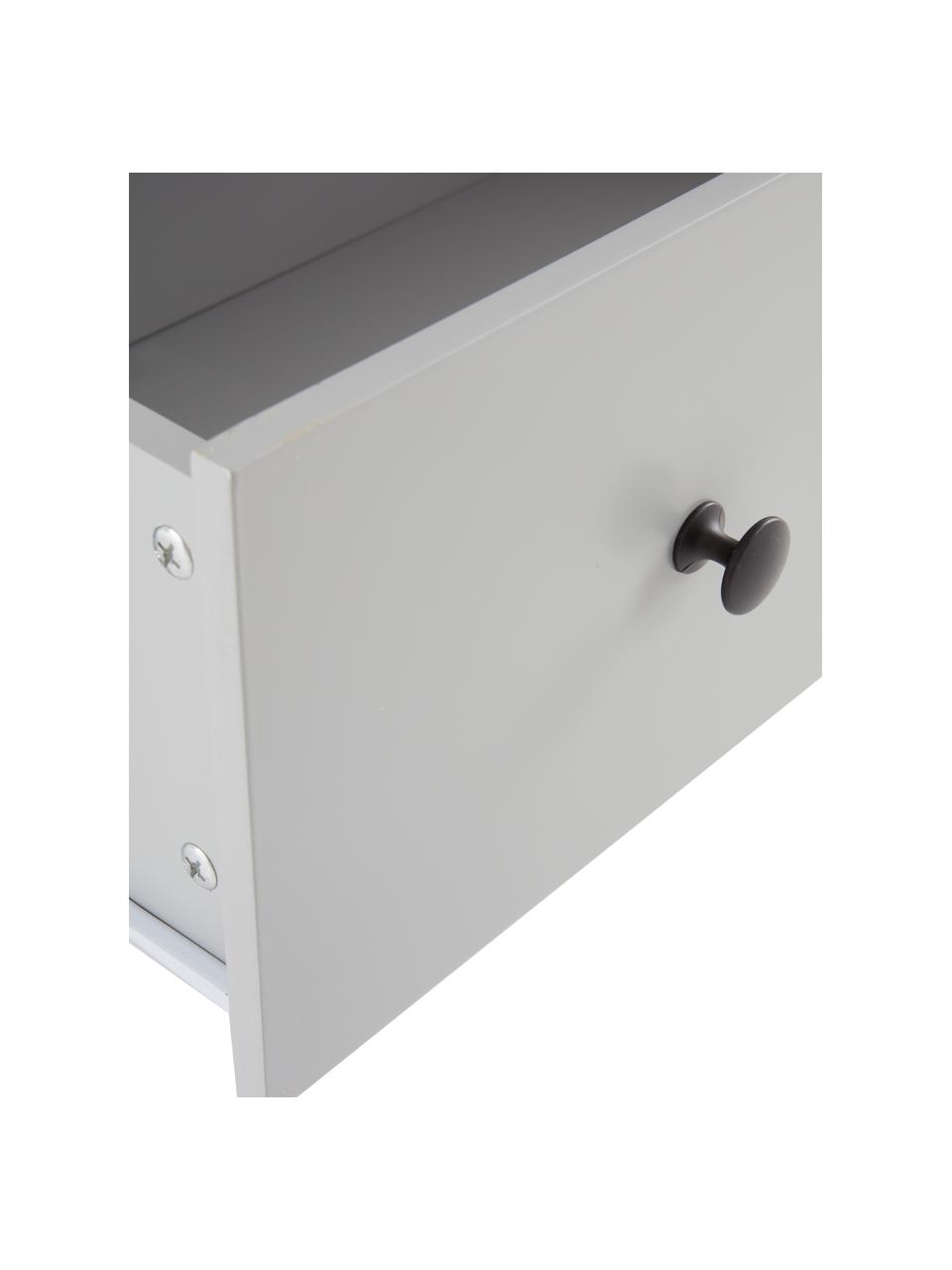 Armoire pour enfant Haïti, Bois de pin, laqué, Pin, laque gris clair, haut. 74 cm