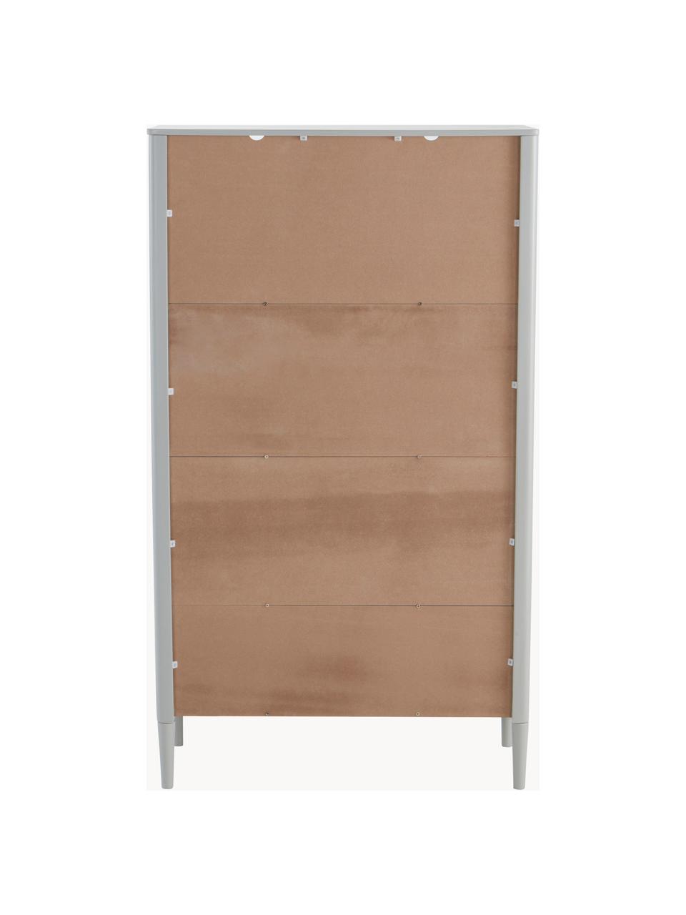 Armoire pour enfant Haïti, Bois de pin, laqué, Pin, laque gris clair, haut. 74 cm