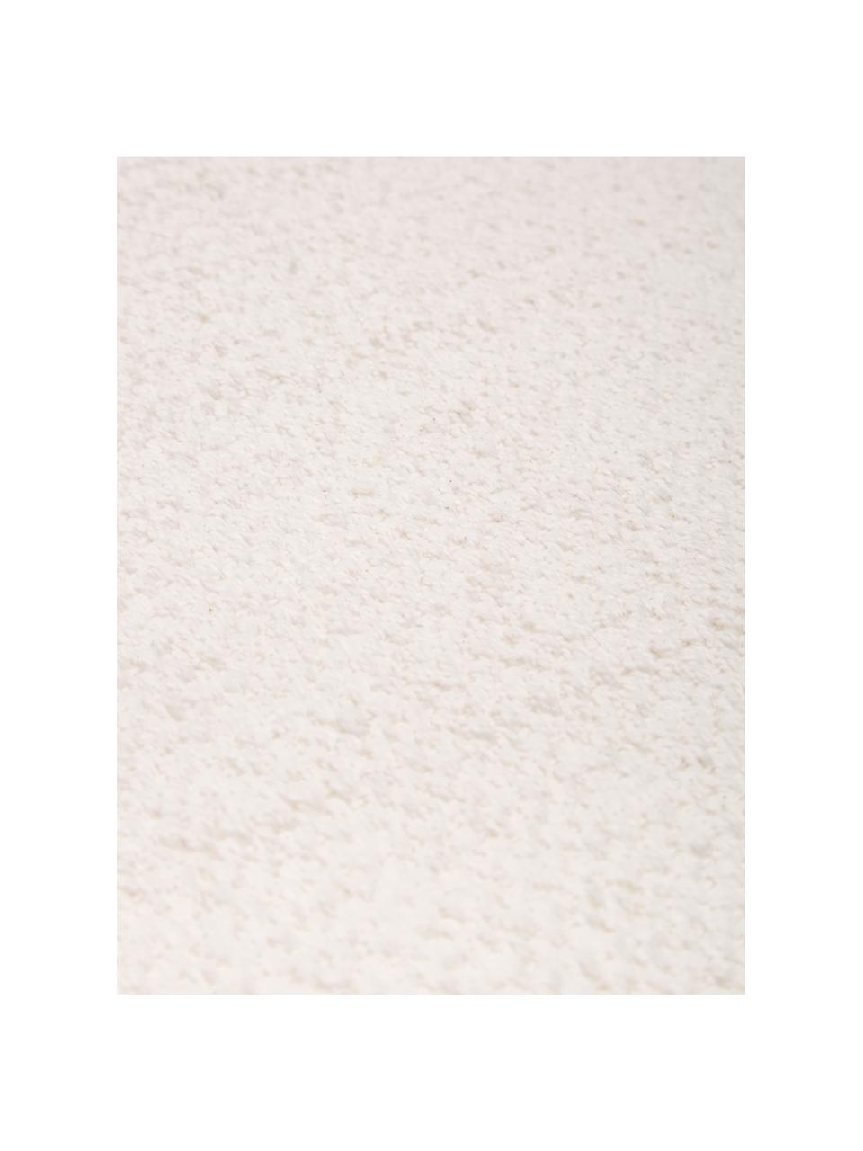 Tapis en coton blanc crème tissé à la main Agneta, 100 % coton, Blanc, larg. 70 x long. 140 cm (taille XS)