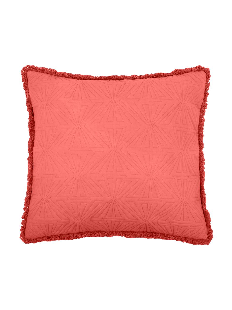 Coussin 55x55 corail Bauhaus, Corail