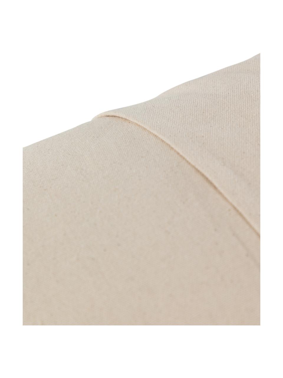 Federa arredo in cotone con cuciture Anahi, 100% cotone, Beige, Larg. 45 x Lung. 45 cm