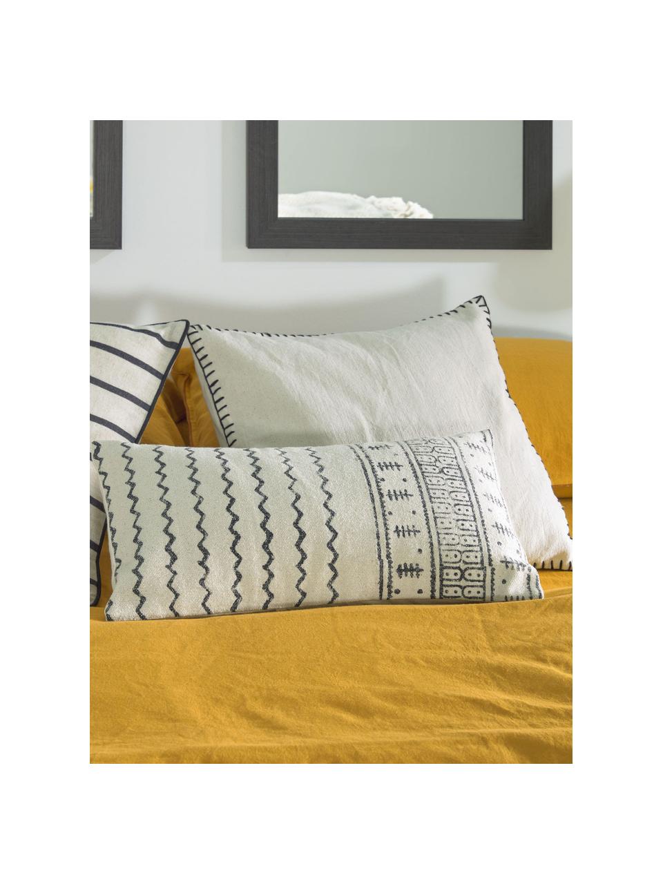 Poszewka na poduszkę z bawełny Anahi, 100% bawełna, Beżowy, S 45 x D 45 cm