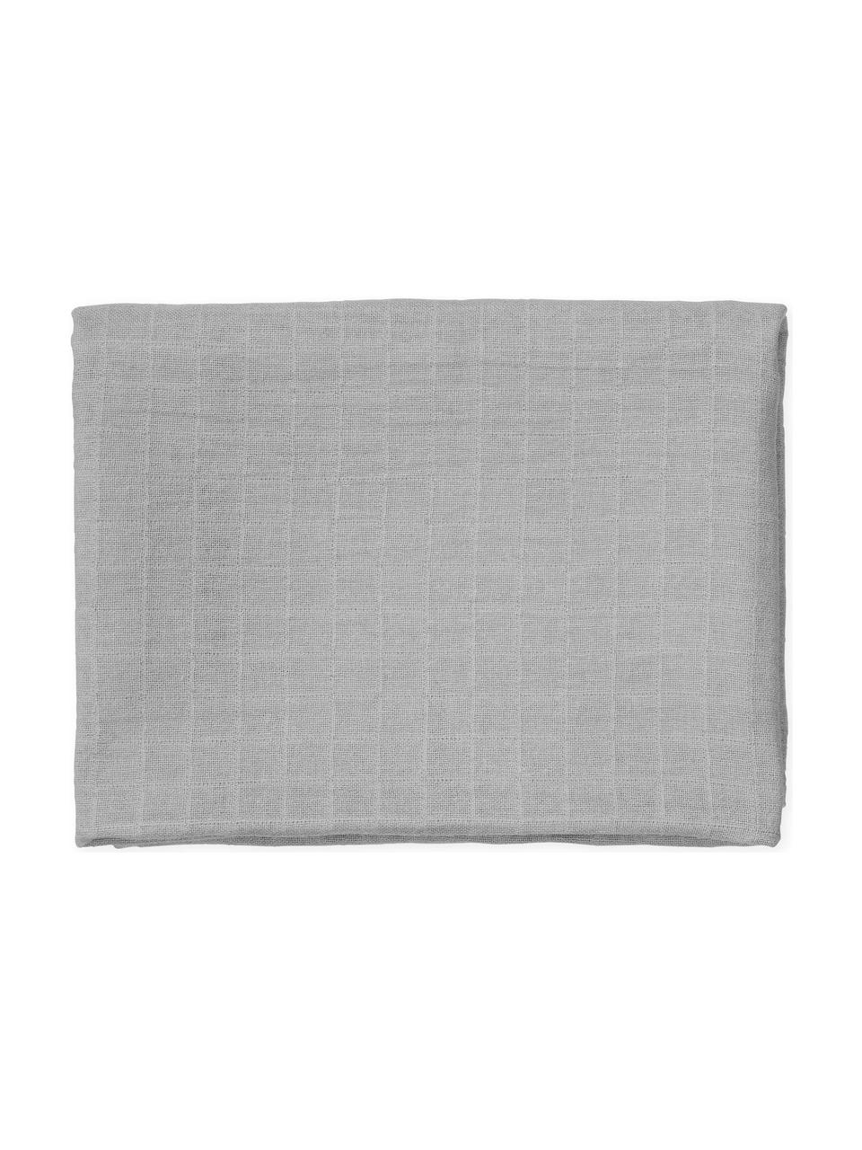 Pañales de tela Muslin, 2 uds., 100% algodón ecológico, Gris, An 70 x L 70 cm