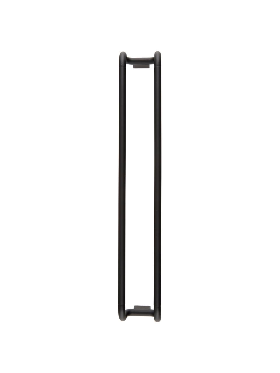 Gästehandtuchhalter Modo aus Metall, Metall, beschichtet, Schwarz, B 7 x H 42 cm