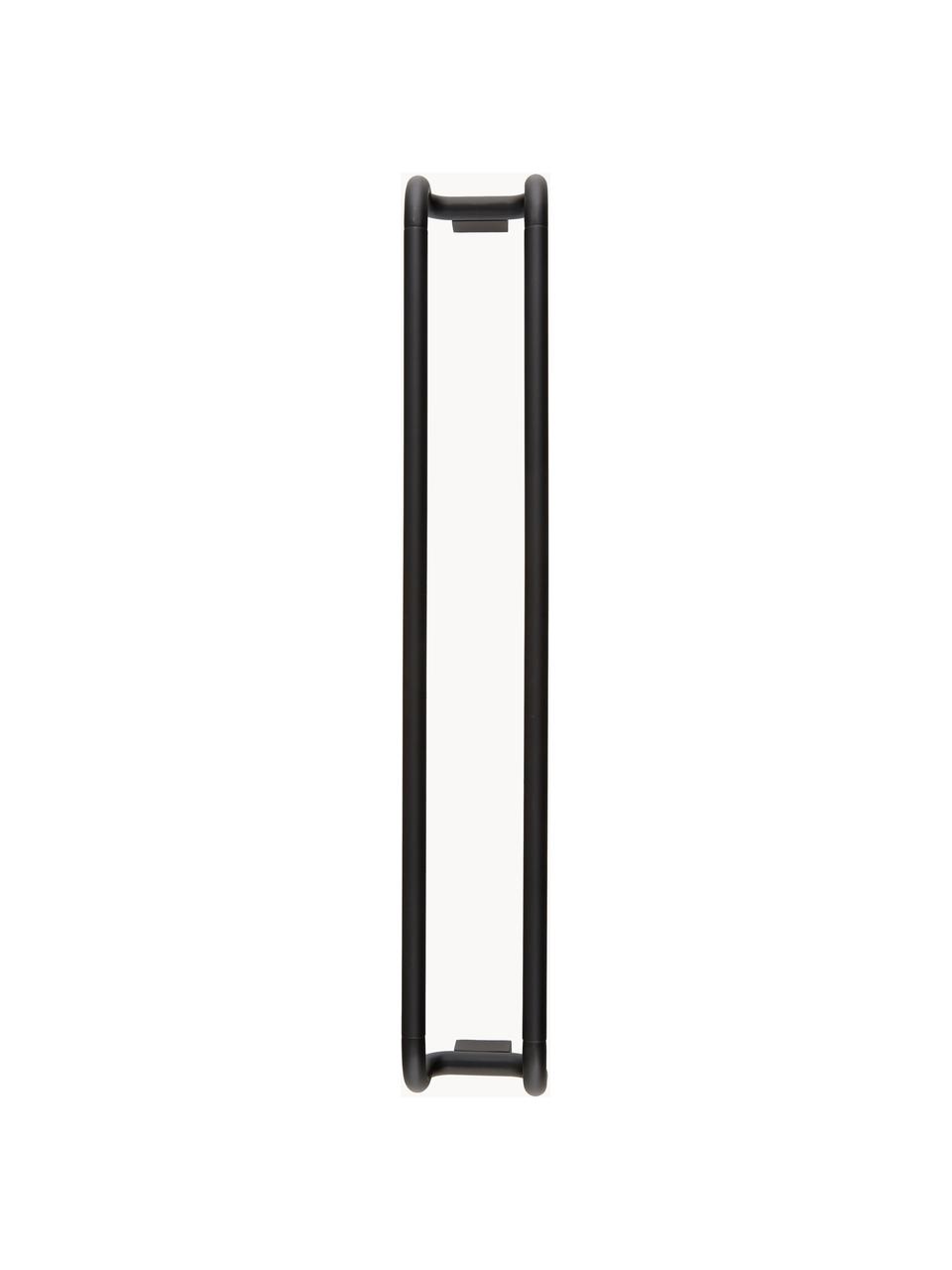 Gästehandtuchhalter Modo aus Metall, Metall, beschichtet, Schwarz, B 7 x H 42 cm