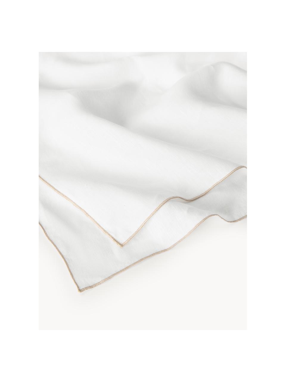 Nappe en lin avec passepoil Kennedy, 100 % lin délavé

Le lin est une fibre naturelle qui se caractérise par ses propriétés respirantes, sa résistance et son toucher doux

Le matériau est certifié STANDARD 100 OEKO-TEX®, 6760CIT, CITEVE, Blanc, beige clair, 6-8 personnes (long. 250 x larg. 140 cm)