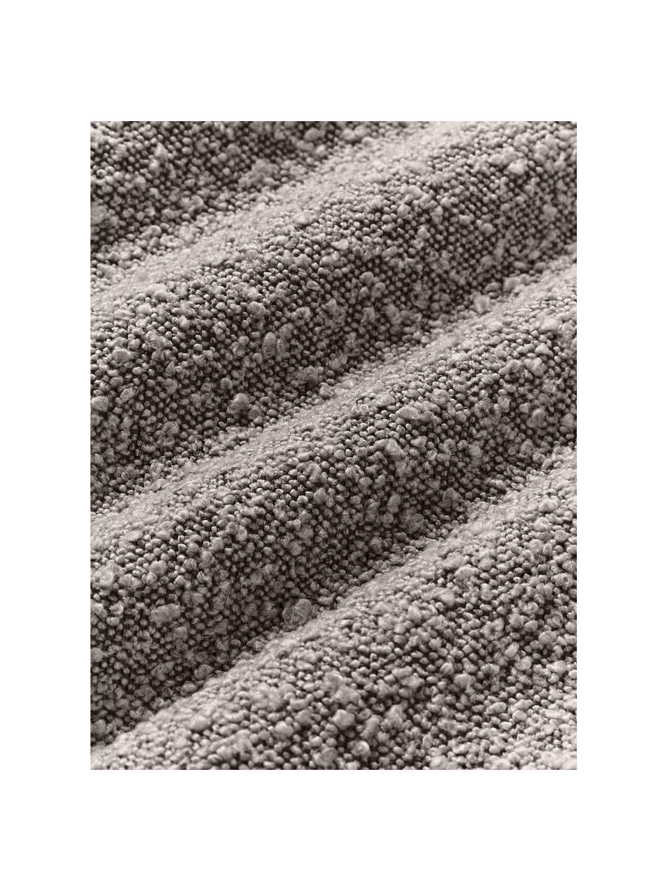 Bouclé-Sofa-Kissen Lennon, Hülle: 80 % Polyester, 20 % Acry, Bouclé Greige, B 70 x L 70 cm