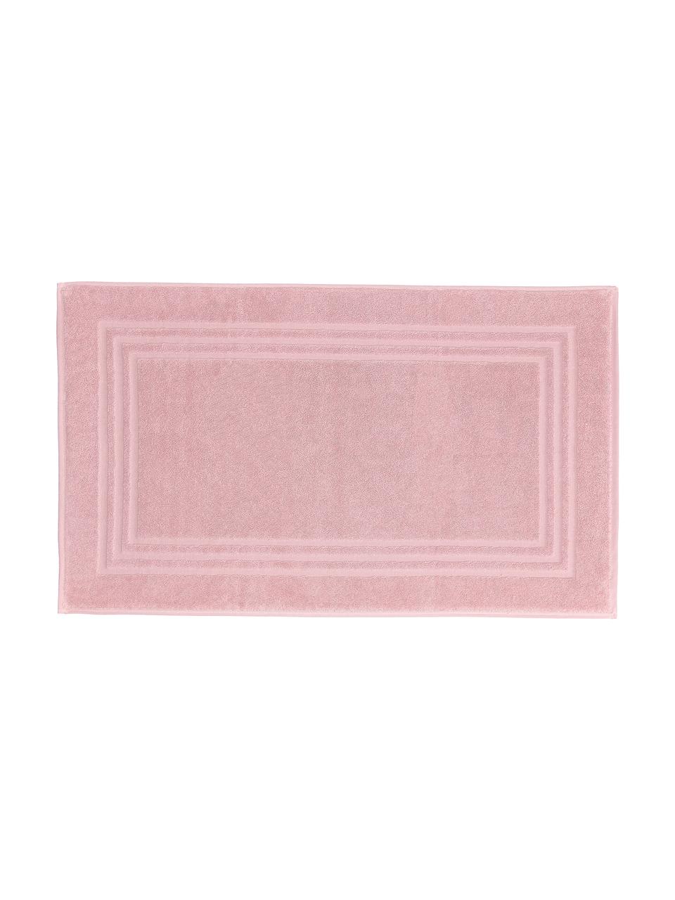 Tappeto bagno in tinta unita Gentle, Cotone, Rosa, Larg. 50 x Lung. 80 cm