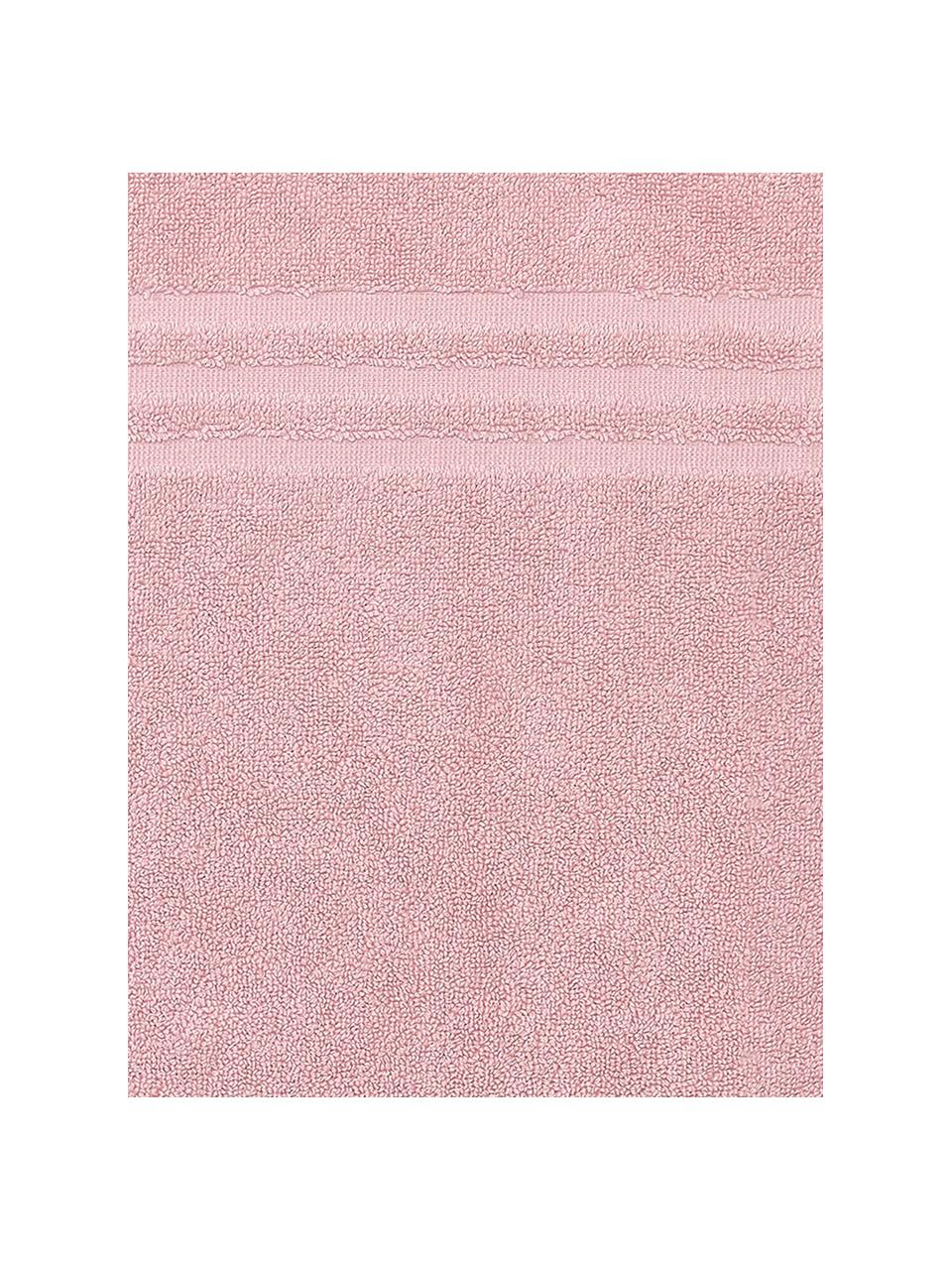 Tappeto bagno in tinta unita Gentle, Cotone, Rosa, Larg. 50 x Lung. 80 cm