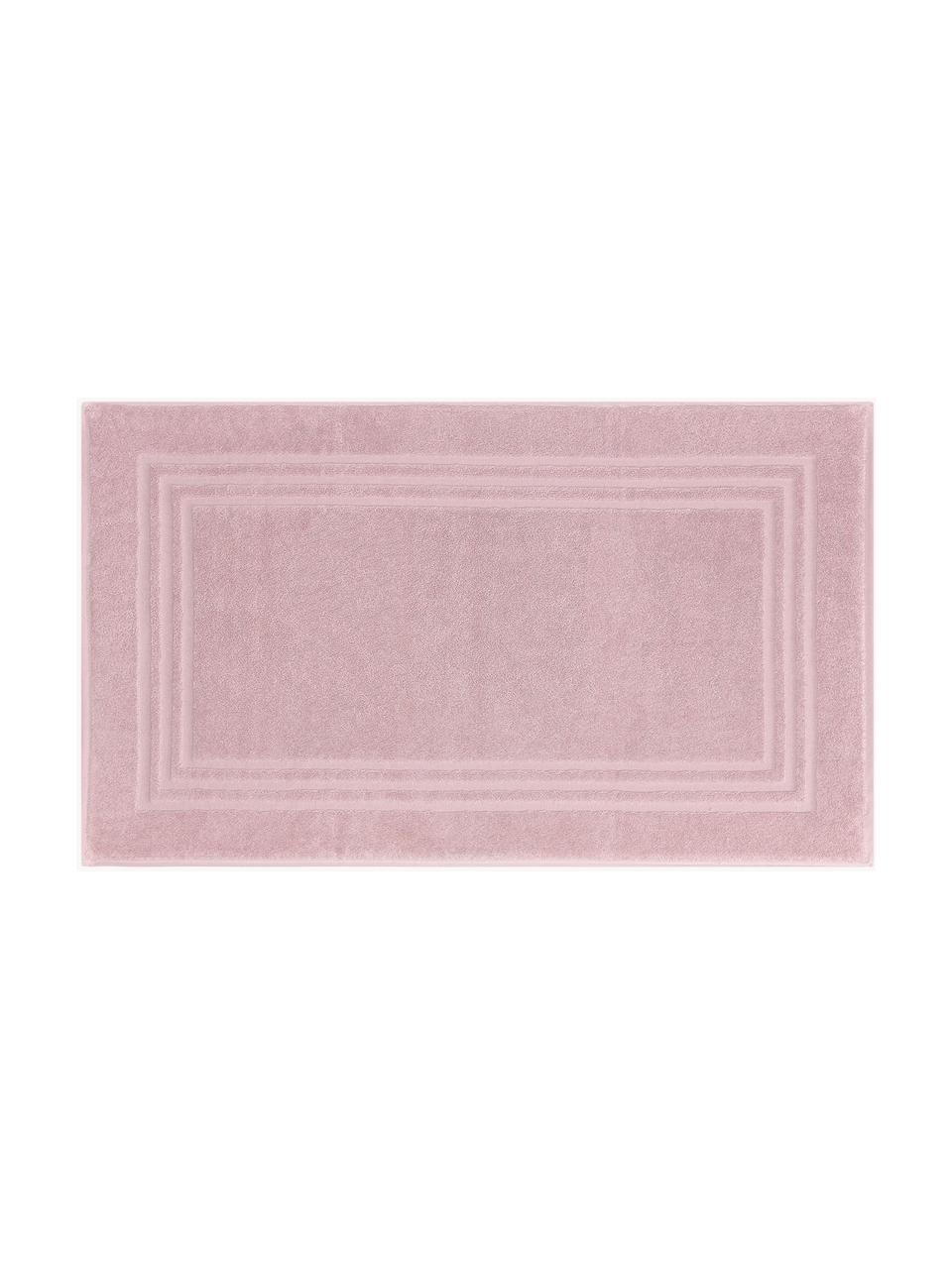 Eenkleurig badmat Gentle, 100% katoen, Lichtroze, B 50 x L 80 cm