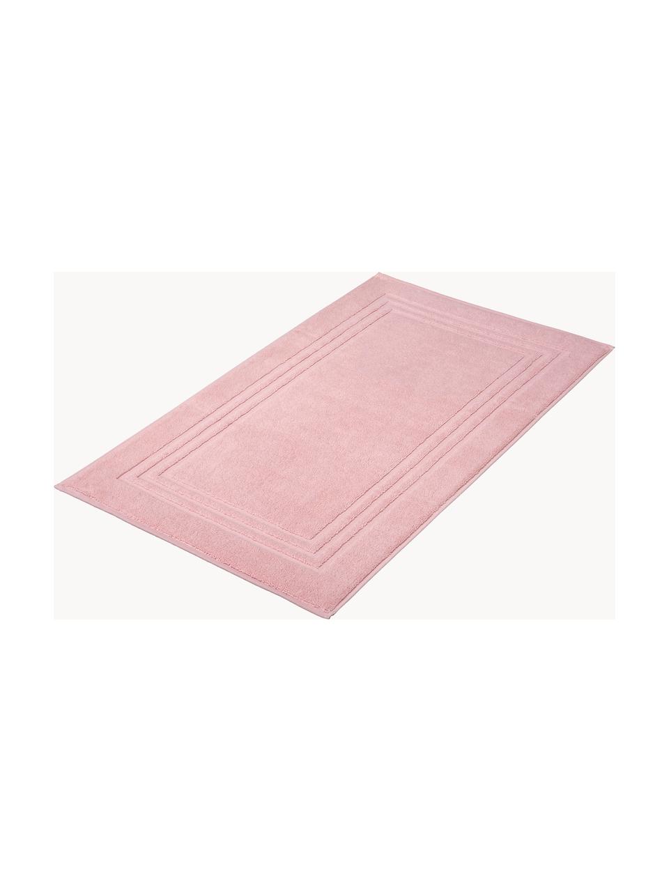 Jednobarevný koupelnový kobereček Gentle, 100 % bavlna, Světle růžová, Š 50 cm, D 80 cm