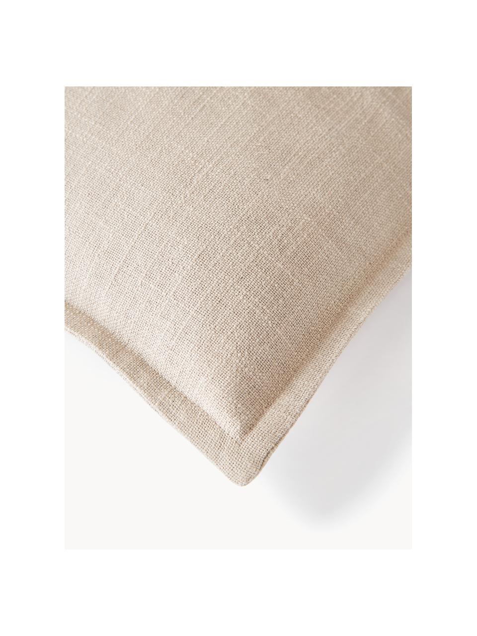 Bavlněný povlak na polštář Vicky, 100 % bavlna, Béžová, Š 50 cm, D 50 cm