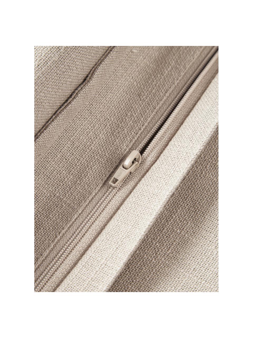 Funda de cojín de algodón Vicky, 100% algodón, Beige, An 50 x L 50 cm