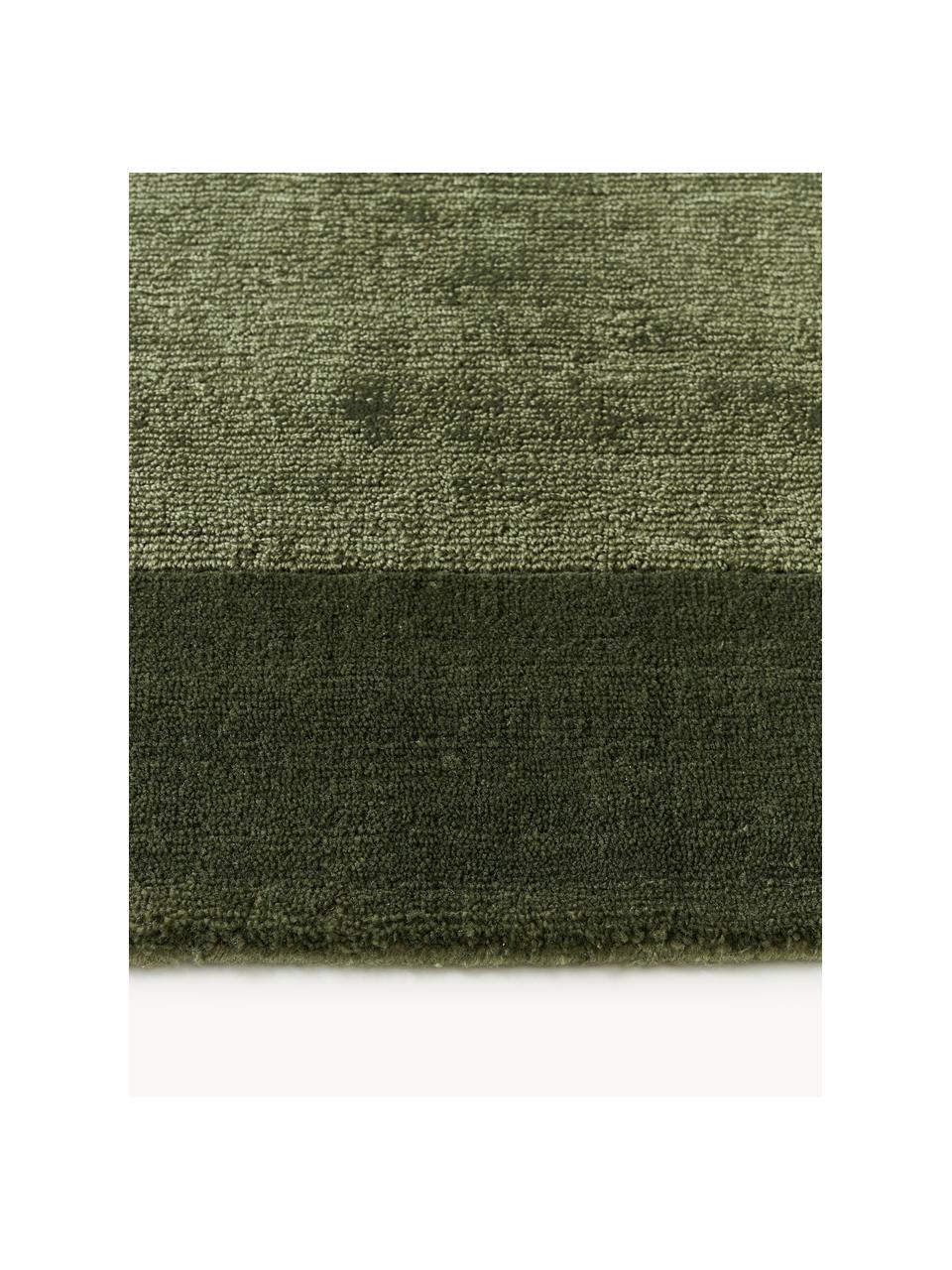 Laagpolige loper Kari, 100% polyester, GRS-gecertificeerd, Groentinten, B 80 x L 250 cm