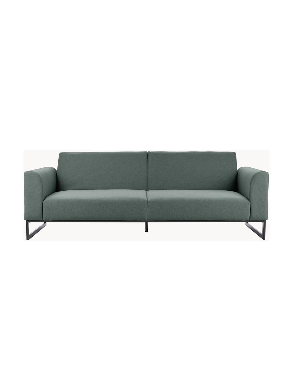 Schlafsofa Josephine (3-Sitzer), Bezug: 100% Polyester Der hochwe, Gestell: Massives Kiefernholz und , Webstoff Petrol, B 238 x T 85 cm