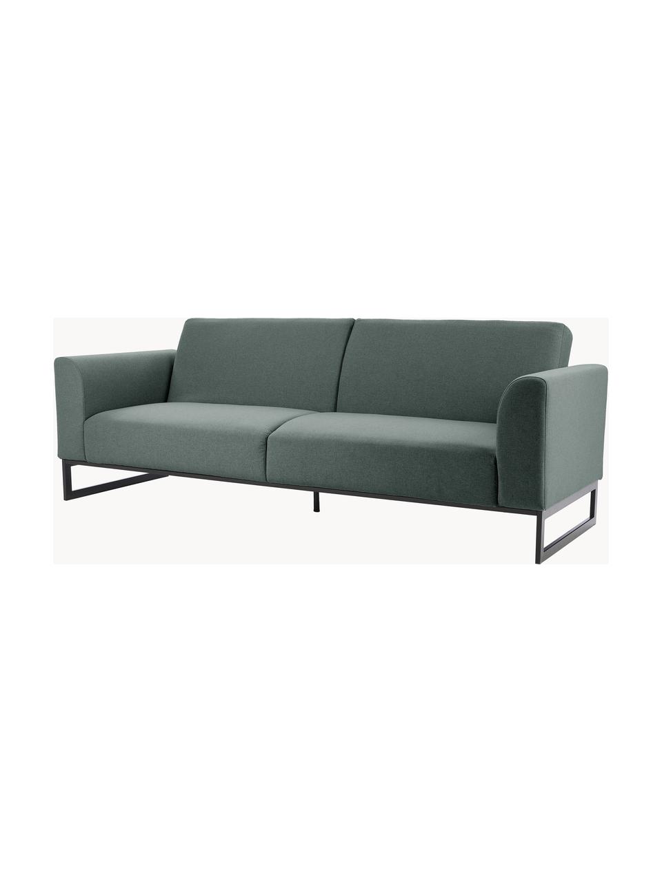 Schlafsofa Josephine (3-Sitzer), Bezug: 100% Polyester Der hochwe, Gestell: Massives Kiefernholz und , Webstoff Petrol, B 238 x T 85 cm