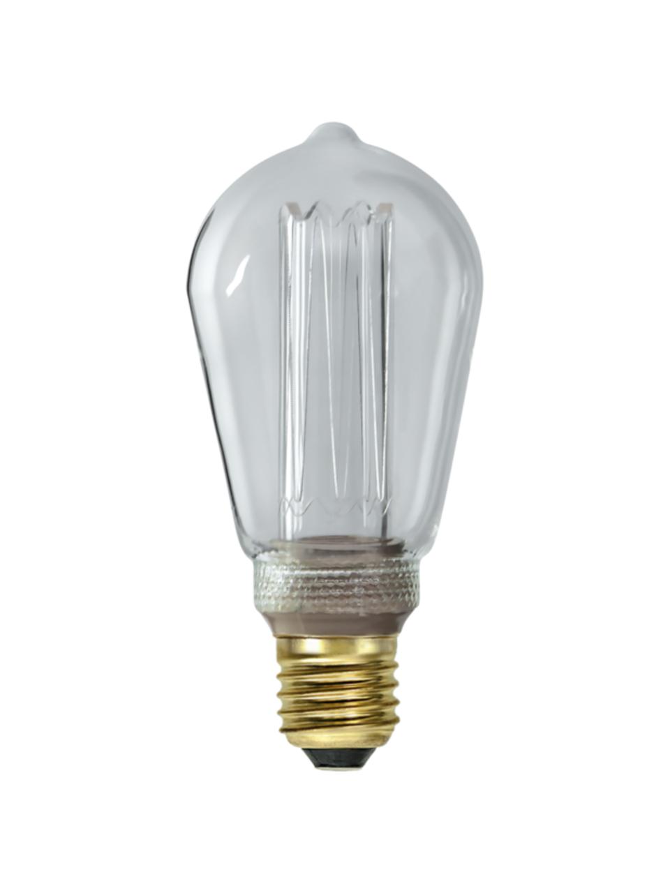 Lampadina E27, 90lm, dimmerabile, bianco caldo, 1 pz, Lampadina: vetro, Trasparente, Ø 6 x Alt. 15 cm