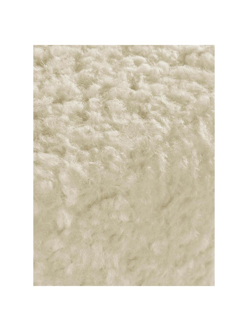 Dětský plyšový puf Marbella, Krémově bílá, Š 40 cm, V 28 cm