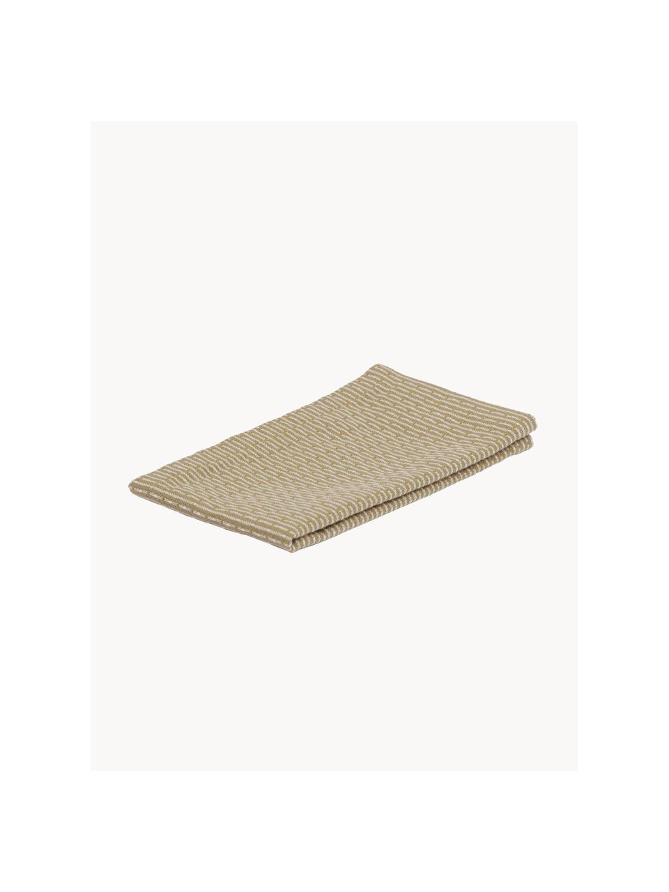 Theedoek Joseph van biokatoen, 100% katoen (Bio), GOTS-gecertificeerd, Beige, wit, B 30 x L 35 cm