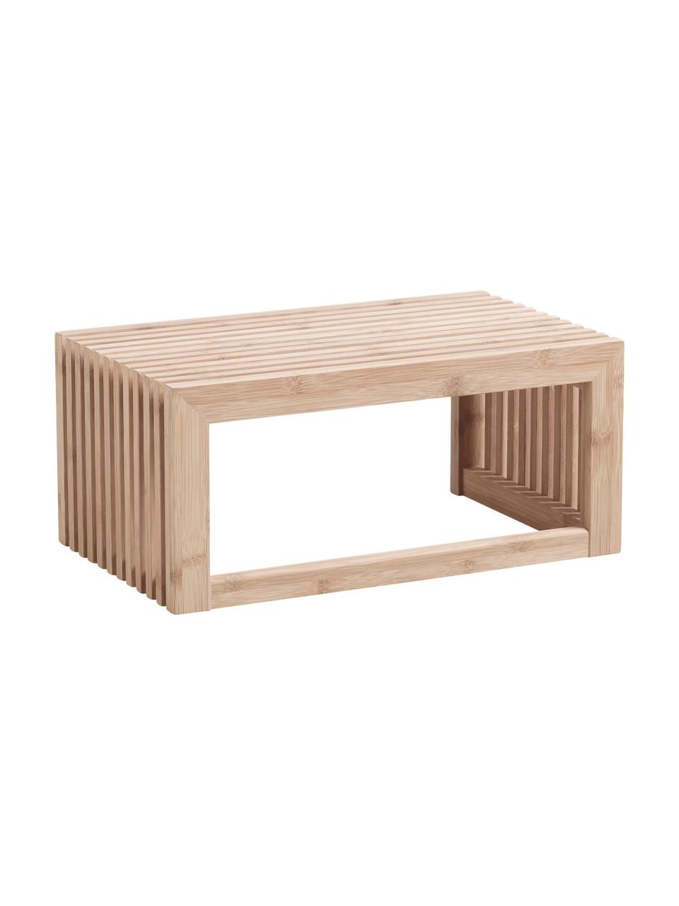 Wandgarderobe Rib aus Bambusholz, verschiedene Größen, Bambus, Hellbraun, B 45 x H 20 cm