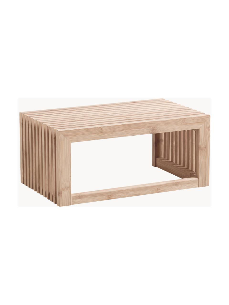 Wandgarderobe Rib aus Bambusholz, verschiedene Größen, Bambus, Mahagoniholz, B 45 x H 20 cm