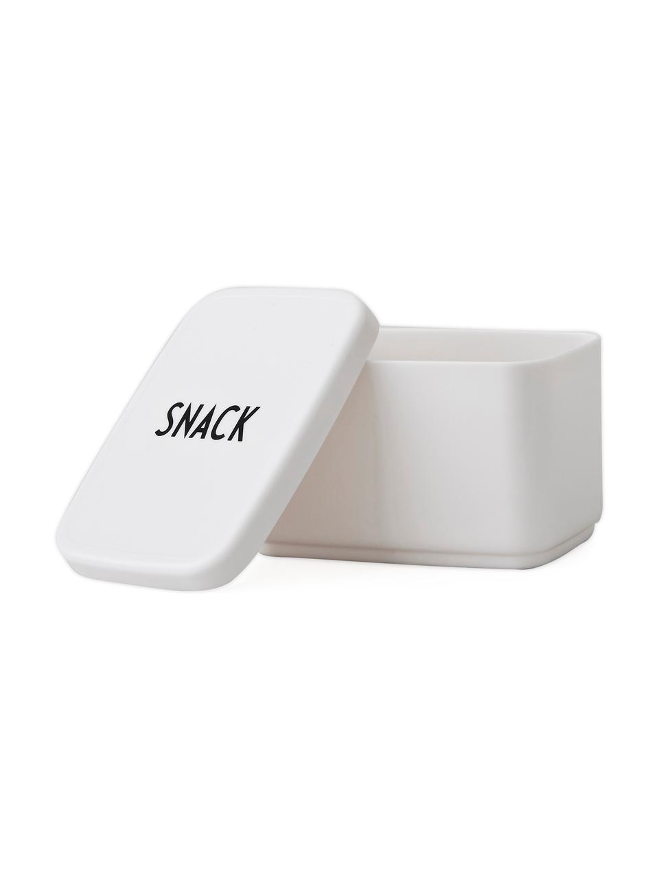 Snackbox Snack, Kunststoff, Weiß, B 7 x T 9 cm