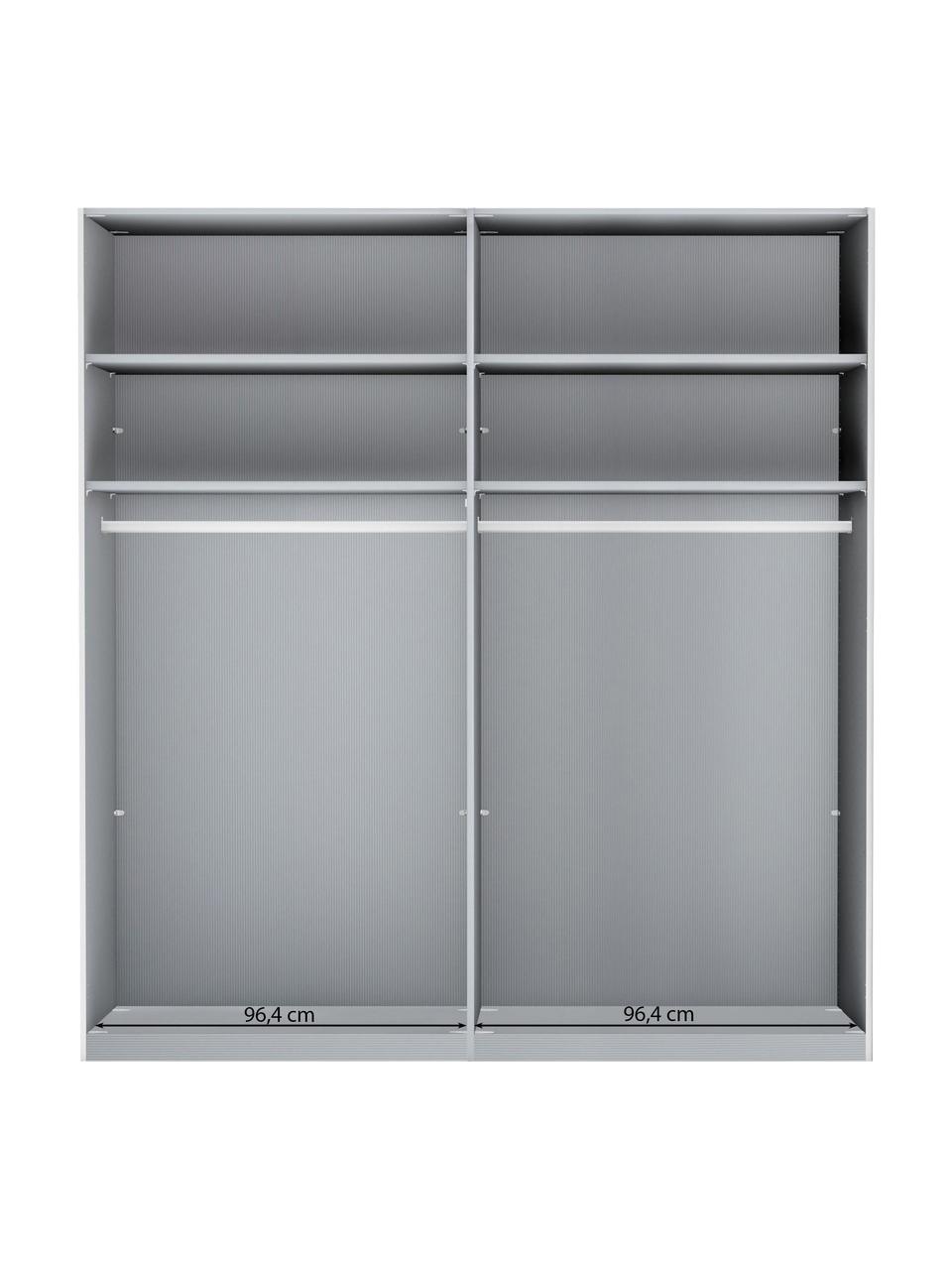 Armadio con 2 ante scorrevoli Monaco, Legno, Larg. 197 x Alt. 217 cm