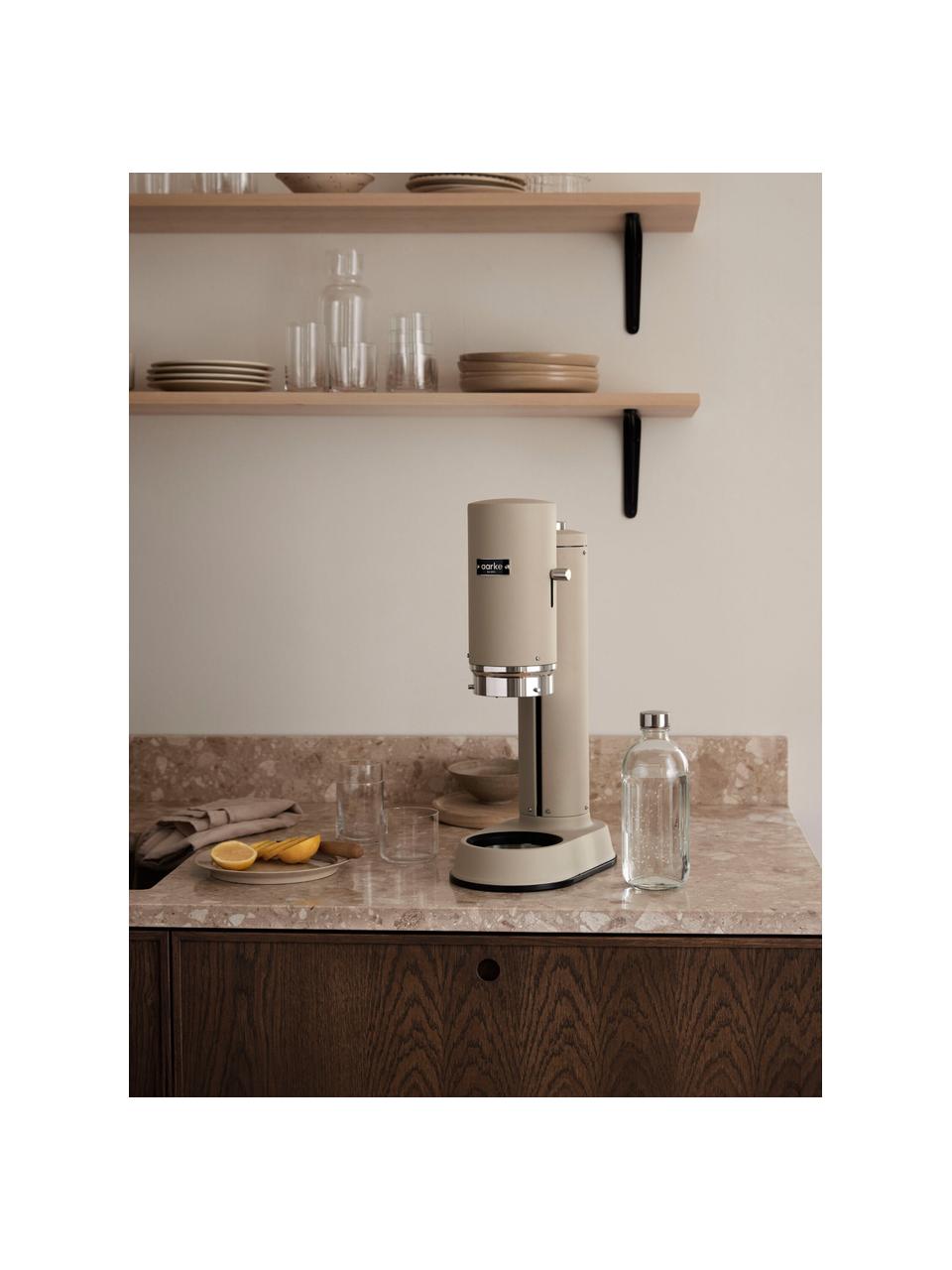 Máquina de refrescos Carbonator Pro, Botella: vidrio, Beige mate, Set de diferentes tamaños