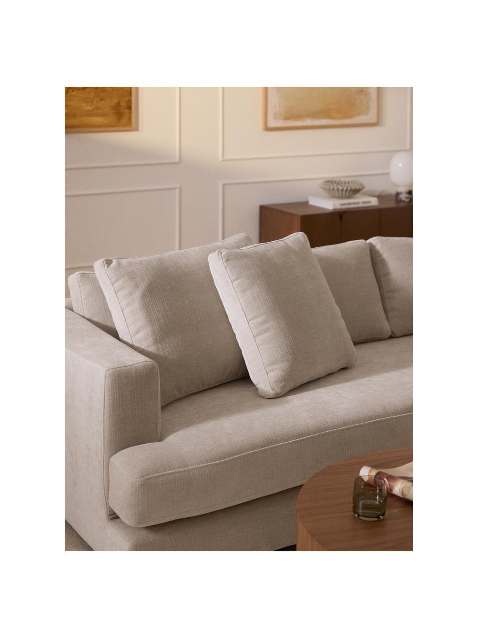 Sofa-Kissen Tribeca, Hülle: 100 % Polyester, Webstoff Hellbeige, B 50 x L 50 cm