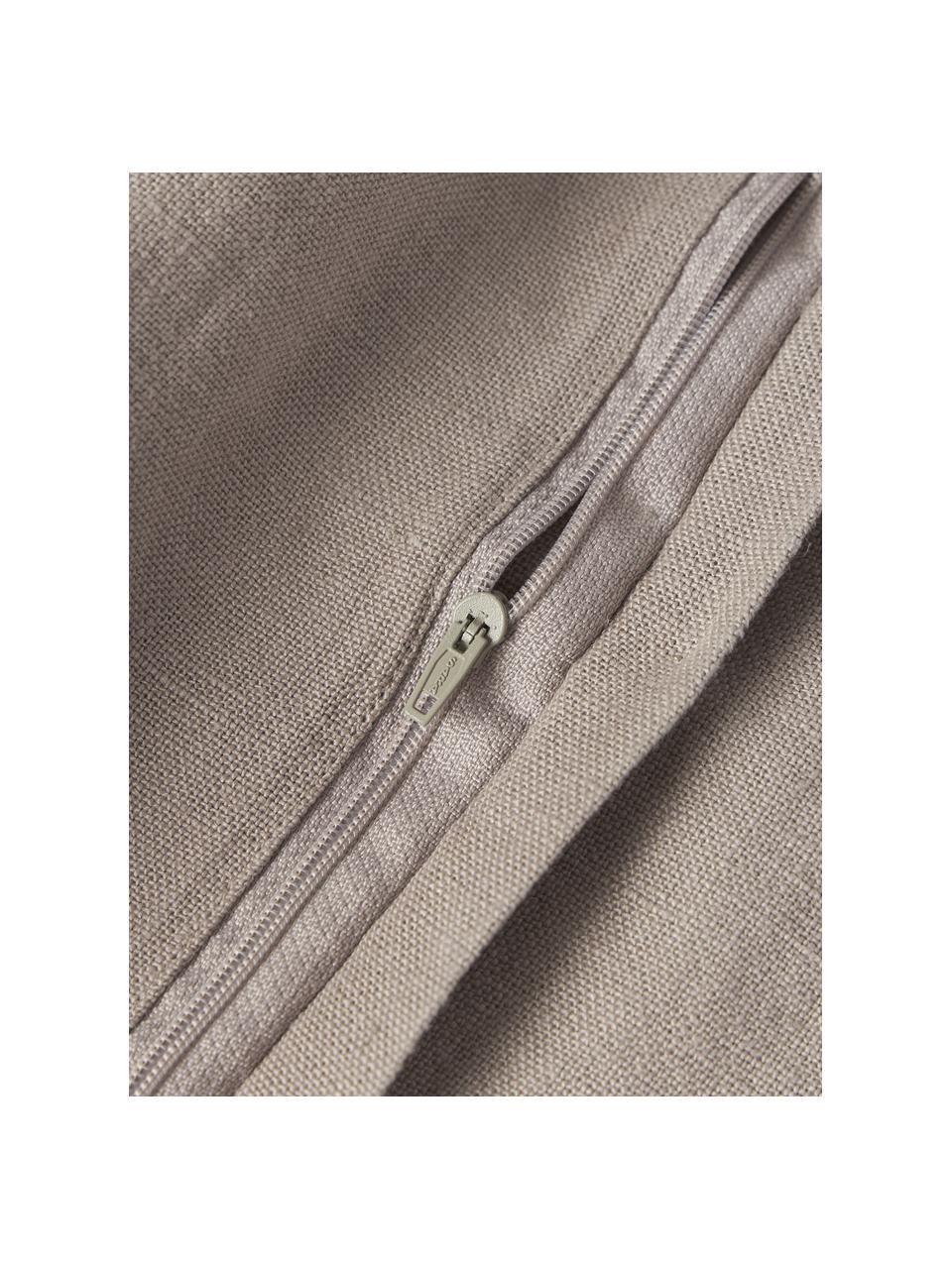 Leinen-Kissenhülle Lanya in Beige, 100% Leinen, Beige, B 40 x L 40 cm