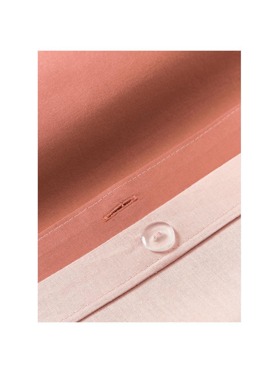 Katoenen dekbedovertrek Harvey, Weeftechniek: satijn Draaddichtheid 300, Rood, roze, B 200 x L 200 cm