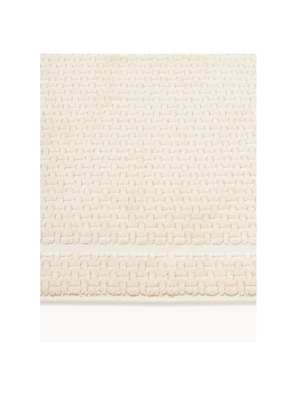 Badematte Niam, rutschfest, Hellbeige, B 50 x L 70 cm