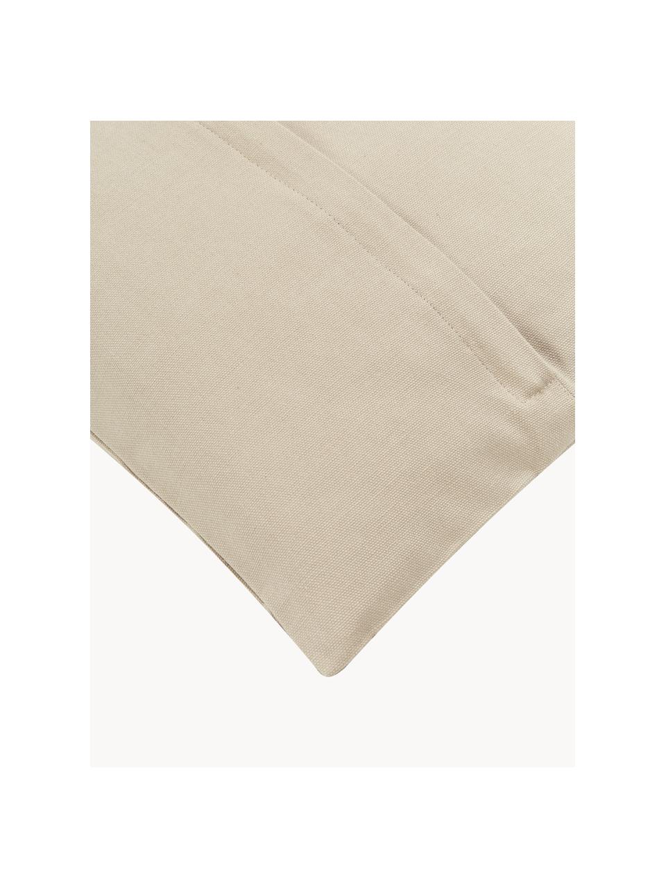 Poszewka na poduszkę z haftem Snowflake, 100% bawełna, Beżowy, kremowobiały, S 45 x D 45 cm