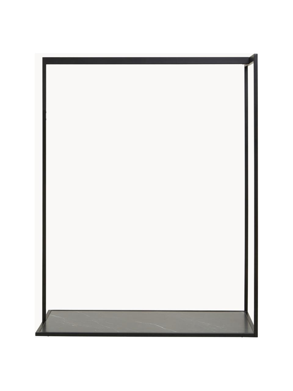 Portant vêtement droit double tringle noir 150cm x 62cm