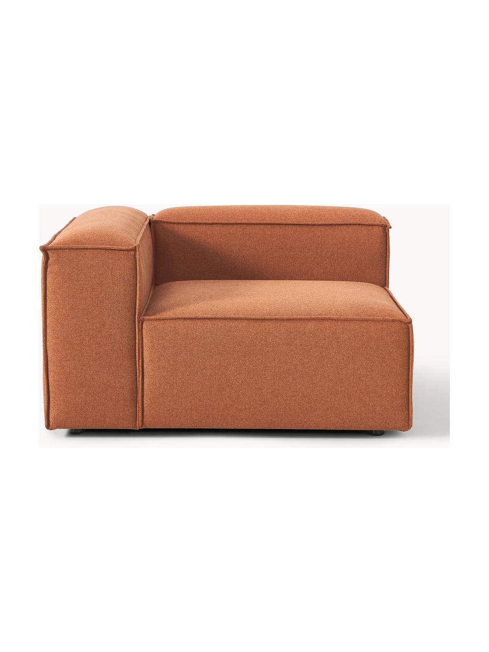 Módulo de esquina sofá Lennon, Tapizado: 100% poliéster Alta resis, Estructura: madera contrachapada de p, Patas: plástico Este producto es, Tejido terracota, An 119 x F 119 cm, chaise longue izquierda