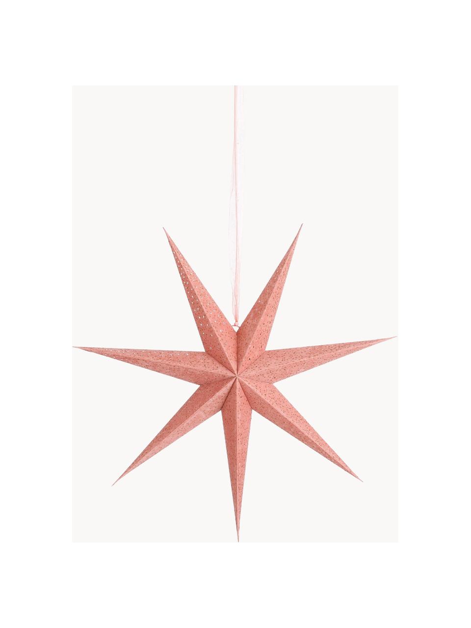 Dekoračná hviezda Christina, Papier, Bledoružová, Ø 60 cm