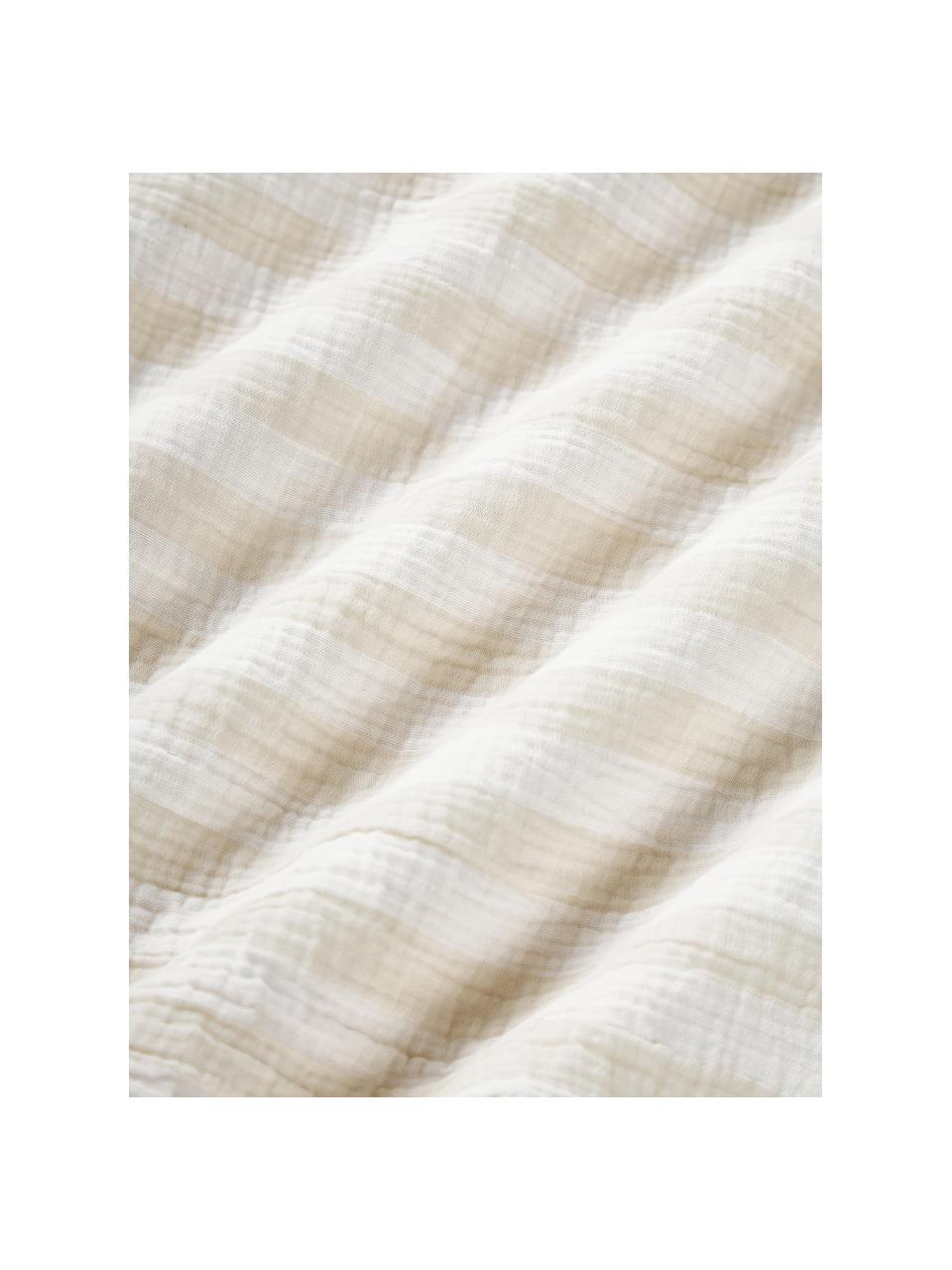 Funda de almohada de muselina Saige, Beige claro, An 45 x L 110 cm