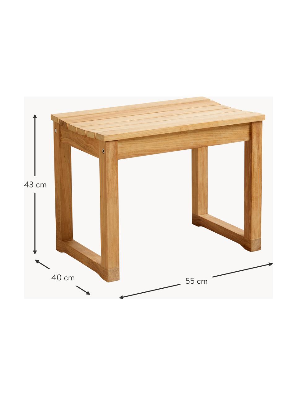 Banco de madera de teca Vega, Madera de teca, Madera de teca, An 55 x Al 43 cm