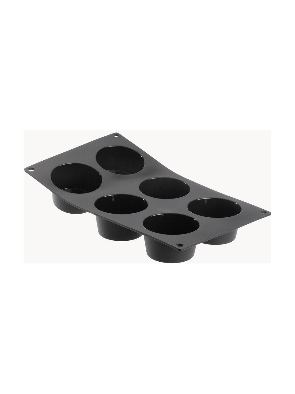 Siliconen muffinvorm Moul Flex, Siliconen, Zwart, B 17 x L 30 cm