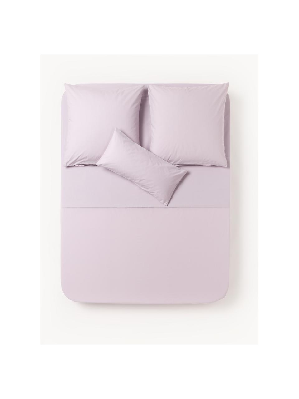 Sábana encimera de percal Elsie, Lavanda, Cama 150/160 cm (240 x 280 cm)