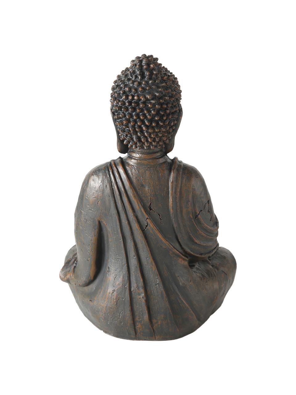 Decoratief object Buddha, Kunststof, Mangohoutkleurig, B 19 cm x H 30 cm