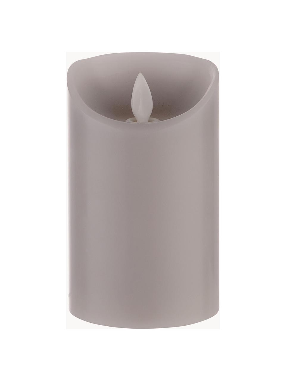 Set 3 candele a LED Glowing Flame, Paraffina, plastica, Tonalità beige, Set in varie misure