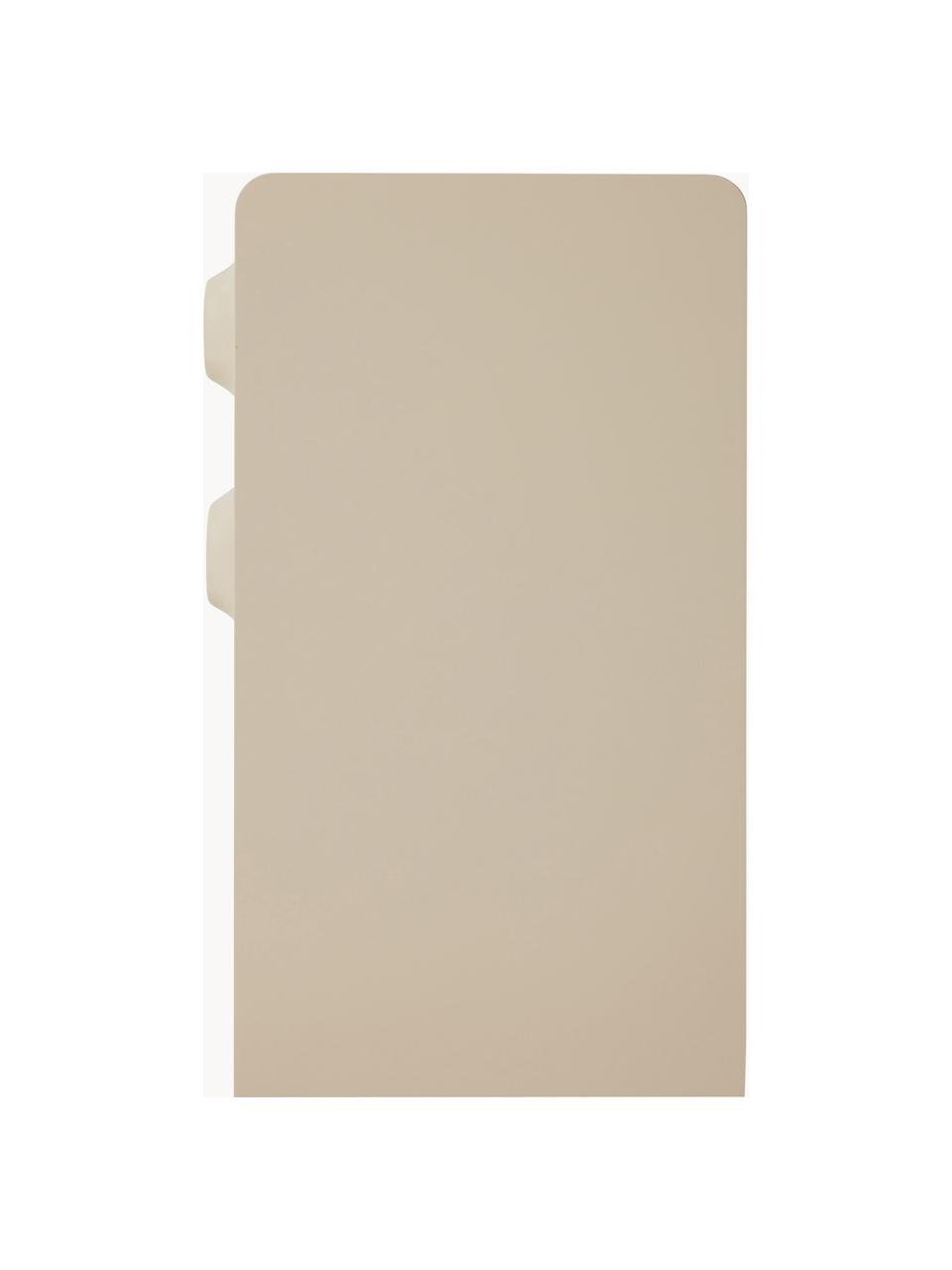 Comodino Space, Pannello di fibra a media densità (MDF), Beige chiaro, Larg. 45 x Alt. 63 cm