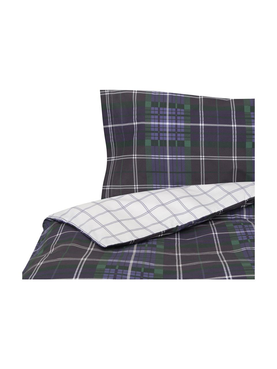 Funda nórdica Tartan Check, Algodón
El algodón da una sensación agradable y suave en la piel, absorbe bien la humedad y es adecuado para personas alérgicas, Azul, verde, lila, blanco, Cama 180/200 cm (260 x 240 cm)