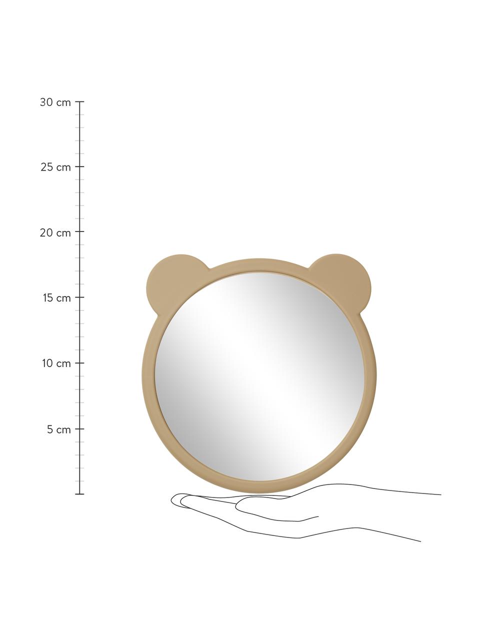 Miroir pour enfant Heidi, Beige, larg. 16 x haut. 6 cm