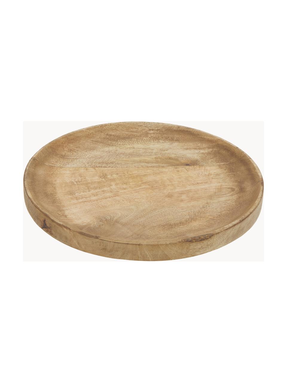 Rond decoratief dienblad Forest van mangohout, Mangohout, Licht hout, Ø 30 x H 4 cm