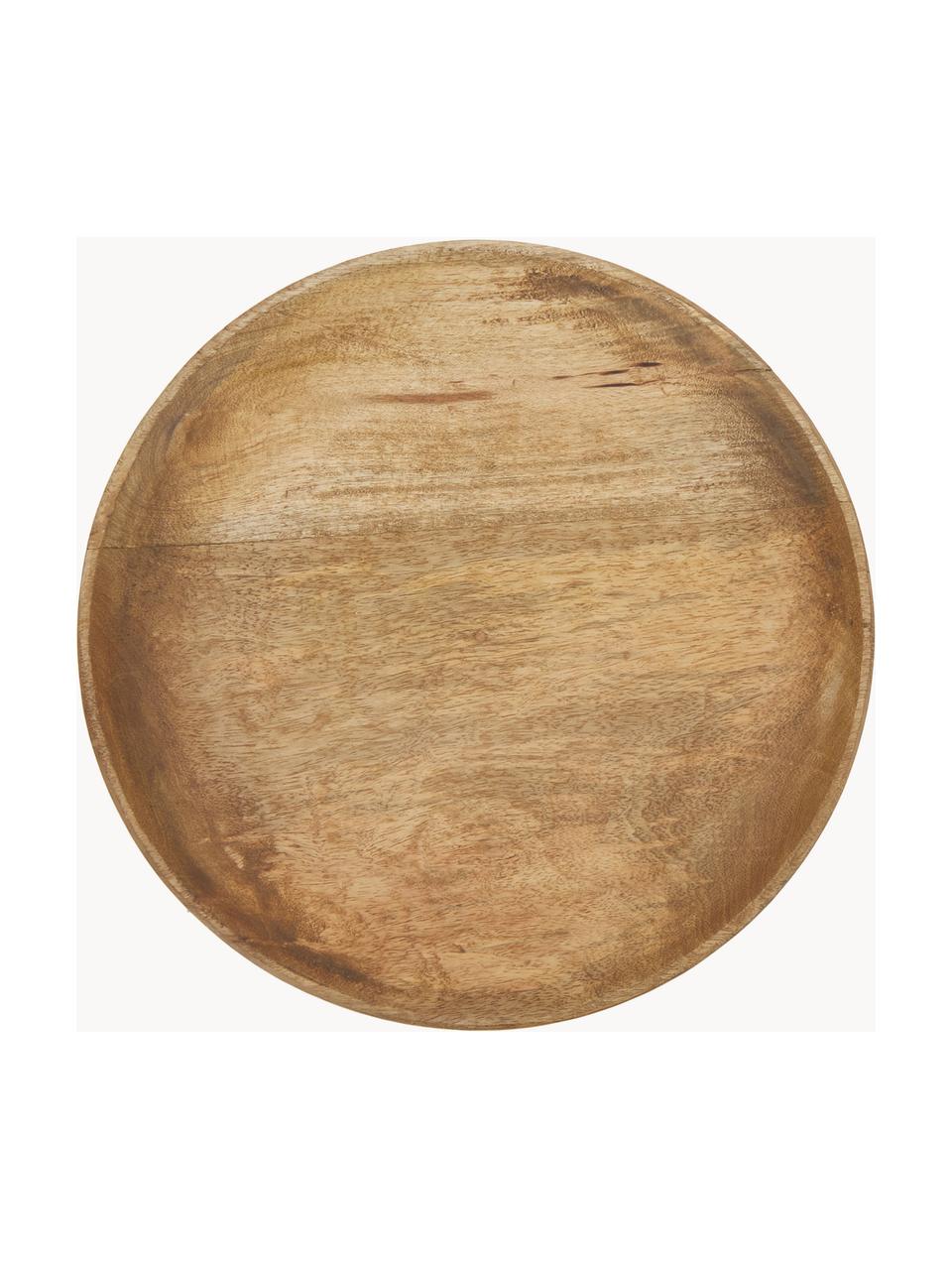 Vassoio rotondo decorativo in legno di mango Forest, Legno di mango, Legno chiaro, Ø 30 x Alt. 4 cm