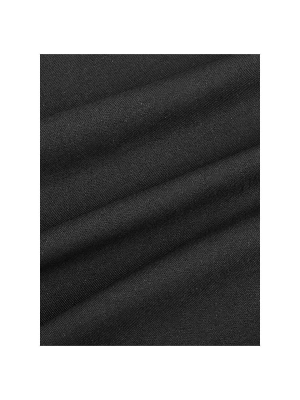 Kussenhoes Mads, 100% katoen, Zwart, 50 x 50 cm