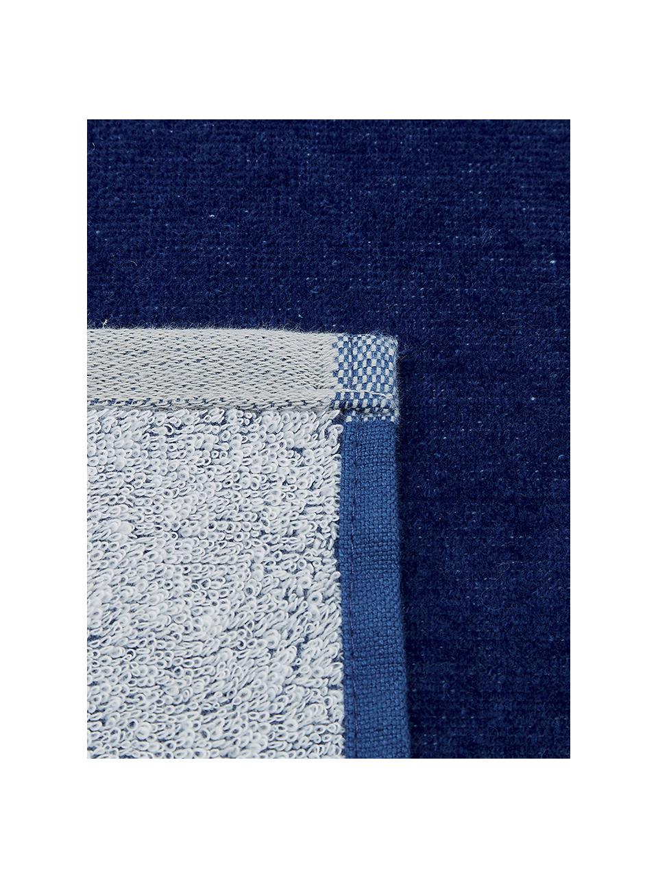Toalla de playa Spork, Azul, blanco, An 80 x L 160 cm