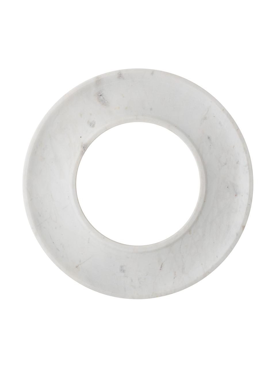 Plat à tapas en marbre blanc Neeo, Ø33 cm, Blanc